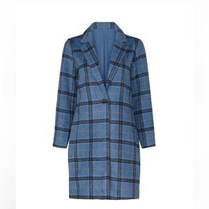 Cupcakes & Cashmere Robyn Plaid Coat Size Medium